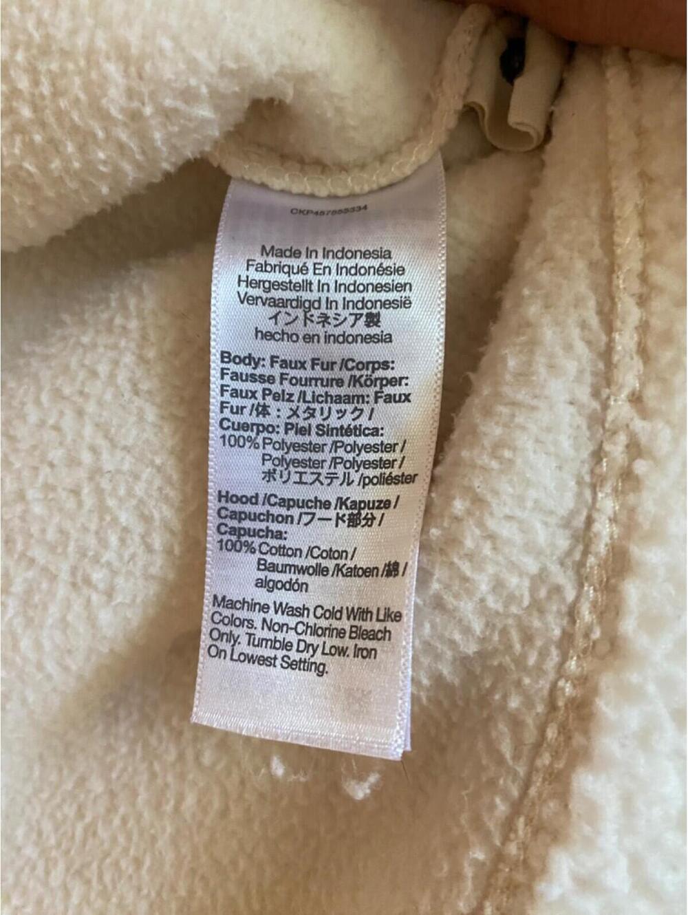 Madewell Cream Sherpa Fleece Hoodie Sweatshirt Women M Oversized J Crew Sweater - Picture 10 of 16